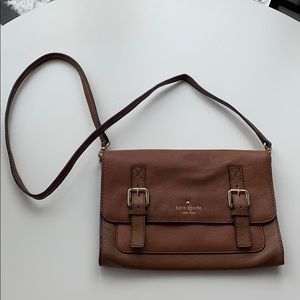 Classic brown Kate Spade shoulder bag